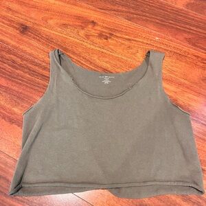Brandy Melville Olive Crop Top